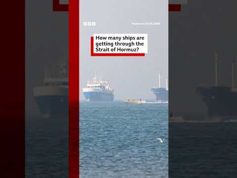 How many ships are getting through the Strait of Hormuz? #Iran #US #BBCNews