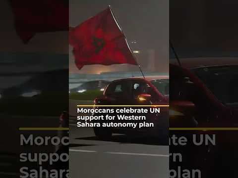 Moroccans celebrate UN support for Rabat’s Western Sahara autonomy plan