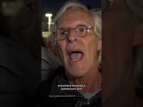 Hundreds of Israelis rally as US-Iran peace talks stall | AJ #shorts