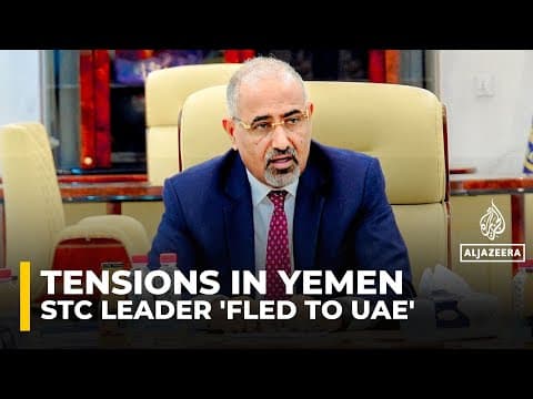 Yemen's Saudi-led coalition says STC’s al-Zubaidi fled to UAE via Somaliland