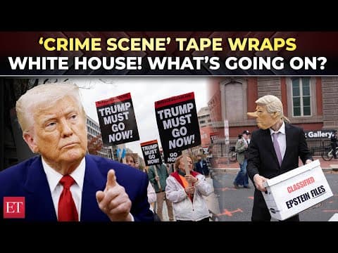 'People demand fall of Trump regime…': Angry protestors wrap ‘crime scene’ tape around White House