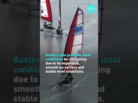 Sailing on ice in China