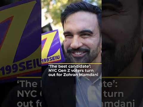 ‘The best candidate’: NYC Gen Z voters turn out for Zohran Mamdani | #ajshorts