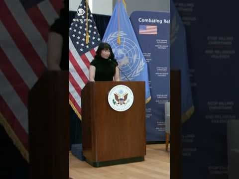 Nicki Minaj delivers U.N. speech on religious freedom #shorts