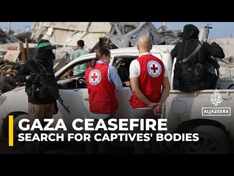Hamas fighters, Red Cross resume search for Israeli captives’ bodies in Gaza