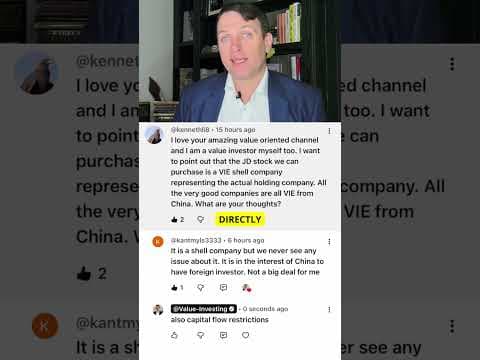 Comments on JD.Com Stock/Investing in China