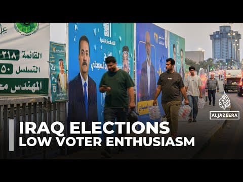 Iraq faces low voter enthusiasm ahead of parliamentary elections