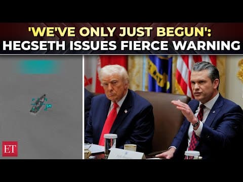 'We’ll keep doing that...': Hegseth drops bombshell warning after strikes on drug boat in Caribbean
