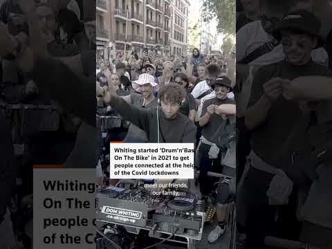 British DJ Dom Whiting pedals his beats through Madrid