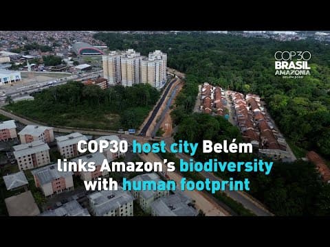 COP30 host city Belém links Amazon’s biodiversity with human footprint