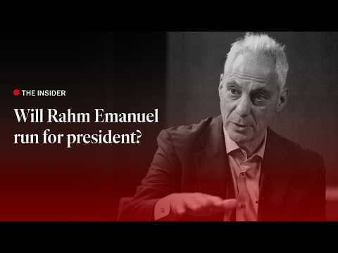 Will Rahm Emanuel run for president? | The Economist