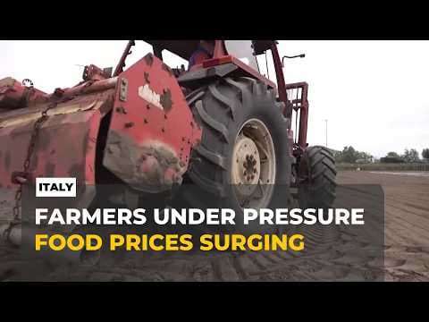 Italian farmers struggle as Middle East war drives up fuel and fertiliser costs.