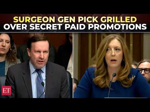 ‘You’ve lied, violated…’: Murphy grills Surgeon Gen nominee over undisclosed paid product promotions