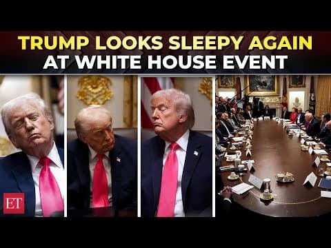 Trump’s second ‘sleepy moment’ in a month caught at White House event