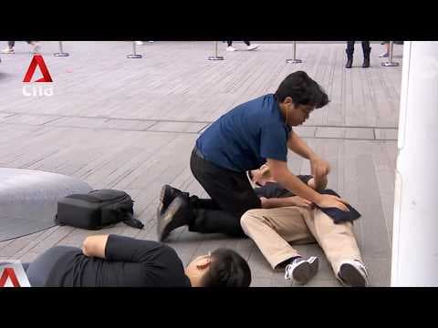 More than 120 participants join counter-terrorism drill at NUS UTown