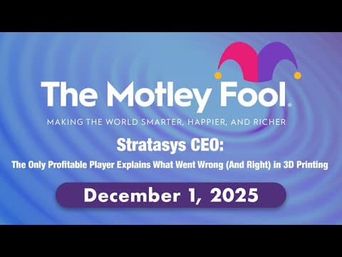 Stratasys’ Full-Stack Pivot: From Prototyping to Production