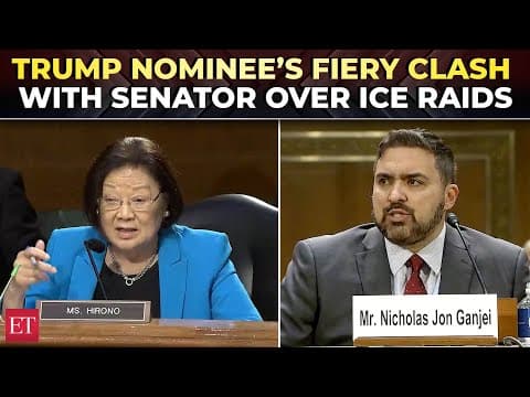 'Do you find it amusing?': Trump judicial nominee's fiery clash with Sen. Hirono over ICE raids