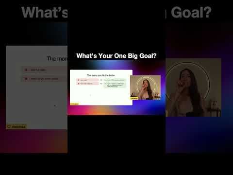 What’s Your One Big Goal?