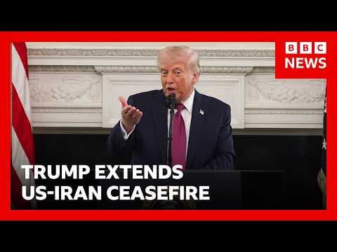 Donald Trump says he will extend Iran ceasefire until negotiations conclude | BBC News