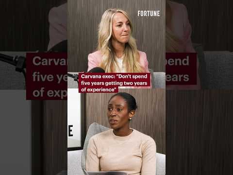 Carvana exec: "Don't spend five years getting two years of experience" #success #leadership