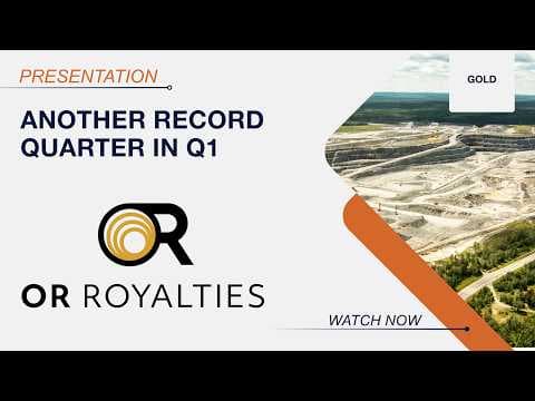 OR Royalties: Record Quarter with $102.8 Million in Revenue, Higher Dividend, and Project Updates