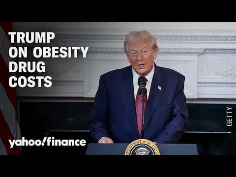 President Trump makes an announcement on the cost of obesity drugs