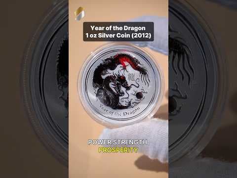 🐉 Year of the Dragon Lunar Series II 1 oz Silver Coin - The Perth Mint #shorts
