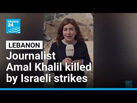 Israeli strikes in southern Lebanon kill Lebanese journalist, wound another • FRANCE 24 English