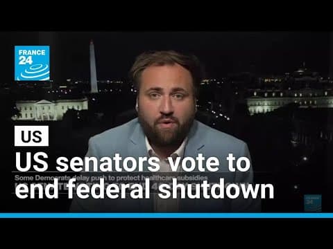 US senators take major step to end record 40-day federal shutdown • FRANCE 24 English