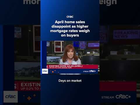 April home sales disappoint as higher mortgage rates weigh on buyers