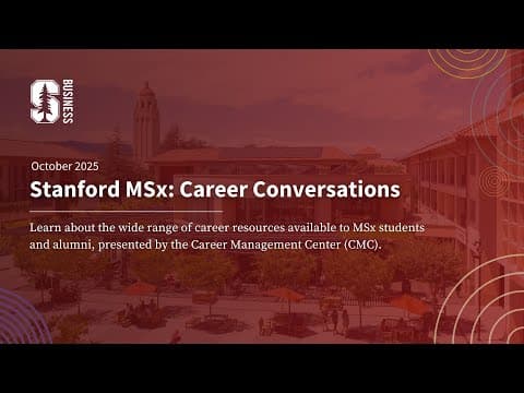 MSx Career Conversations Webinar