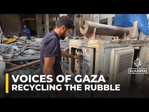 Palestinians in Gaza repurpose destroyed Israeli military vehicles to get fuel and water