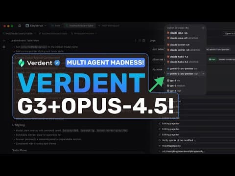 Verdent + Gemini 3 Pro + 4.5 Opus: The MOST POWERFUL AI Coder I'VE SEEN YET!