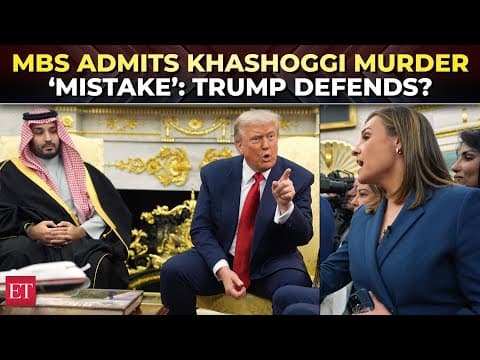 'A huge mistake…won't happen again': Saudi Prince MBS on Khashoggi murder;Trump says ‘things happen'