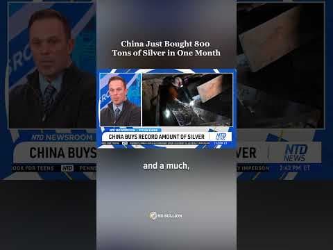 China Bought Over 800 Tons of Silver in One Month