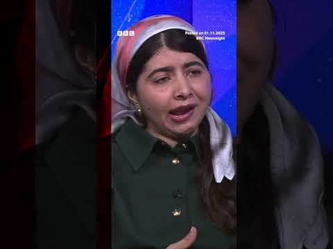 Malala was shot in the head by the Taliban in 2012. #BBCNews