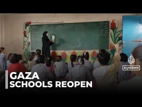 Restoring education in Gaza: Children return to makeshift classrooms