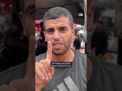 Gaza's displaced face looming winter | DW News