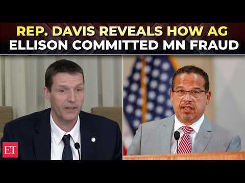 'Minnesota AG Ellison lied under oath': Rep. Davis 'reveals' BOMBSHELL details of MN Somali fraud