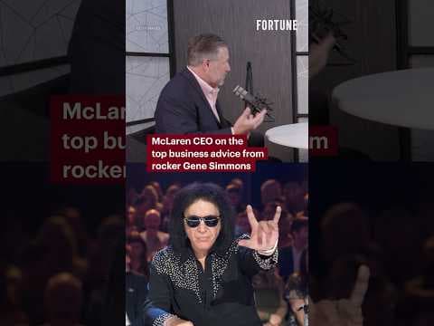 McLaren CEO on the top business advice from rocker Gene Simmons #McLaren #advice
