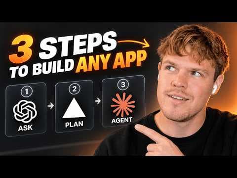 3 Steps To Build ANY App with AI (ask, plan, agent)