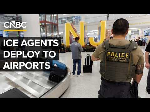 Trump Deploys ICE Agents To U.S. Airports As DHS Shutdown Continues