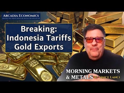 Breaking GOLD News: Indonesia Tariffs Gold Exports