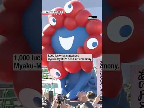 Fans gather to say good-bye to Osaka World Expo mascot Myaku MyakuーNHK WORLD-JAPAN NEWS #shorts