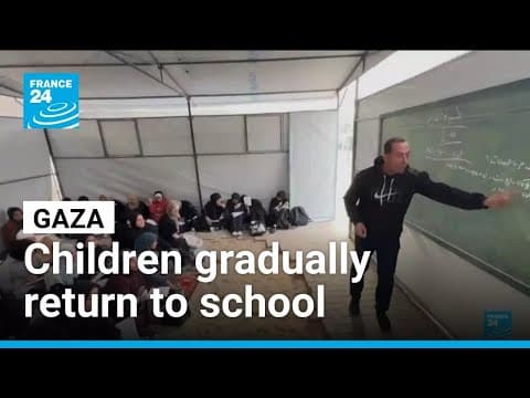 Gazan schools reopens as struggling psychologically after the war • FRANCE 24 English