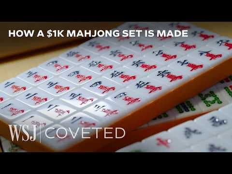 Why a $1,000 Mahjong Set Takes 10 Days to Make | WSJ Coveted
