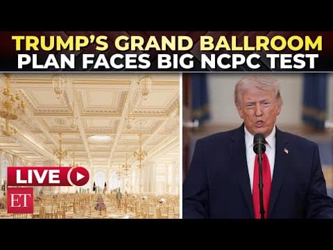 LIVE | 'I'm such a king I can't get a ballroom' | NCPC votes on Trump’s White House ballroom plan