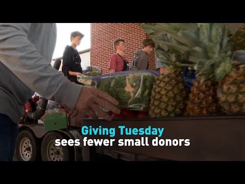 Giving Tuesday sees fewer small donors