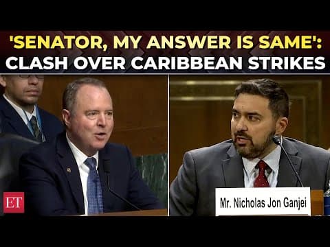 'My answer won't change': Trump Judicial Nominee vs Sen. Schiff heated clash over Caribbean strikes