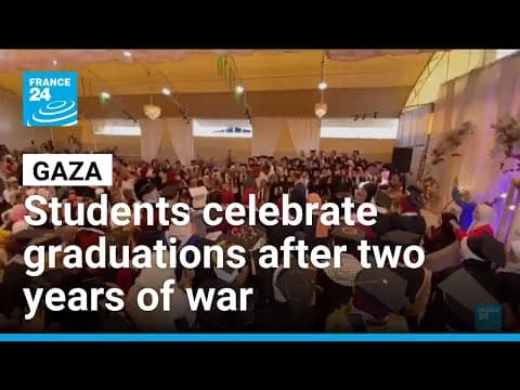 Gaza's students celebrate their graduations after two years of war and amid ongoing hardship